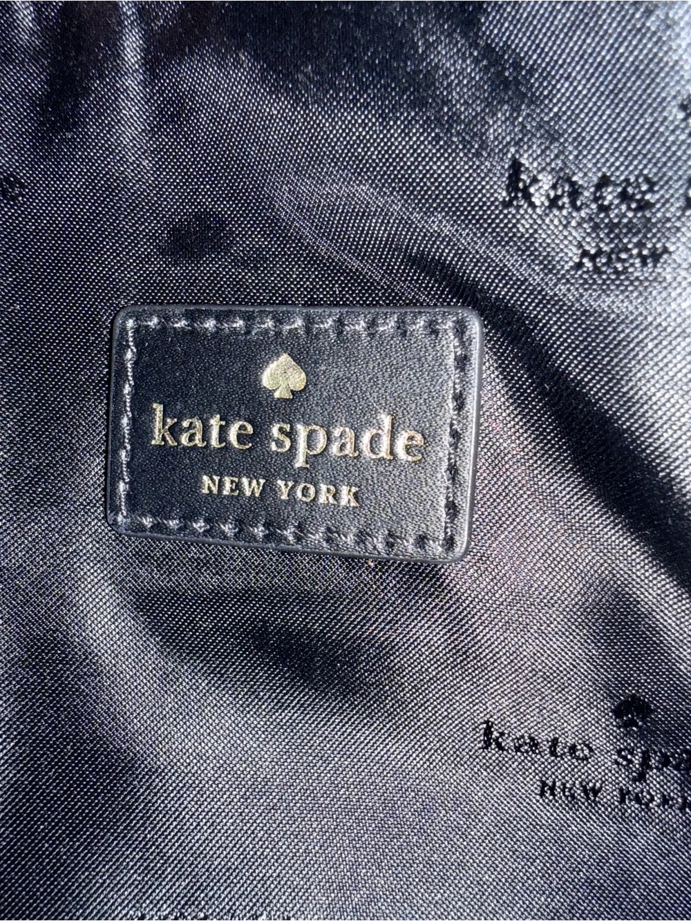 kate Spade Black Leather Crossbody with Tassel Charm - Picture 6 of 12